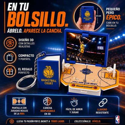 Mini 3D NBA Court